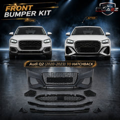 Front Bumper Kit Compatible With Audi Q2 {2020-2023} Hatchback Kit FBK.7