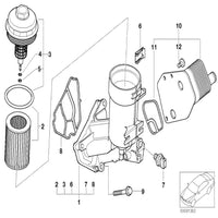 Oil Cooler 11427787698 5989070102 7787698 For BMW 3 Series E90 & 5 Series E60 Tag-O-93
