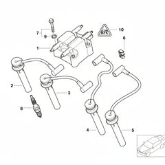 Spark Plug 12120037607 12120030548 12129071003 12120141871 For BMW 7 Series E65 Tag-S-08
