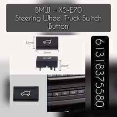 Automatic Trunk Lid Button 63318375580 Compatible with BMW X5 E70 & X6 E71 E72
