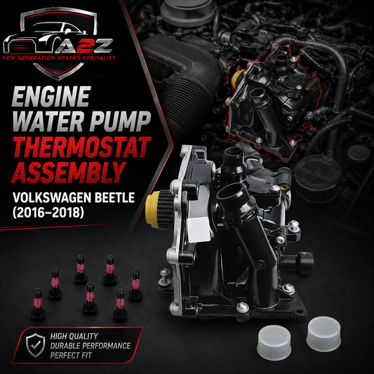 Engine Water Pump Thermostat Assembly 06K121111M 06K121111N Compatible With Volkswagen Beetle (2016–2018) Golf (MK7/GTI/R) Jetta IV Passat (B8) Tiguan