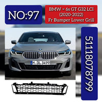 Front Bumper Lowr Grill 51118078799 Compatible With BMW 6s GT G32 LCI Tag No.97