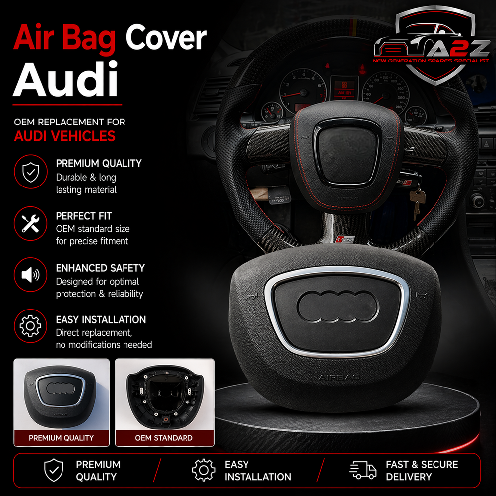 Grey Air Bag Cover Compatible With Audi