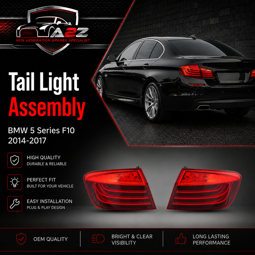 Tail Light Rear Lamp Set Left 63217306161 & Right 63217306162 Compatible With BMW 5 Series F10 2014-2017 Tag No.59
