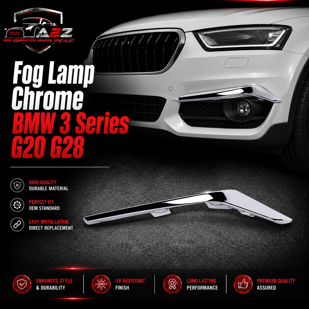 Fog Lamp Chrome Left 51119449391 & Right 51119449392 Compatible With BMW 3 Series G20 G28 Tag No.487