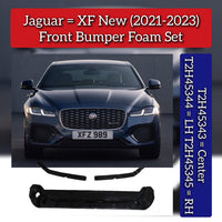 Front Bumper From Set Left T2H45344 & Right T2H45345 & Center T2H45343 Compatible With Jaguar XF New (2021-2023)