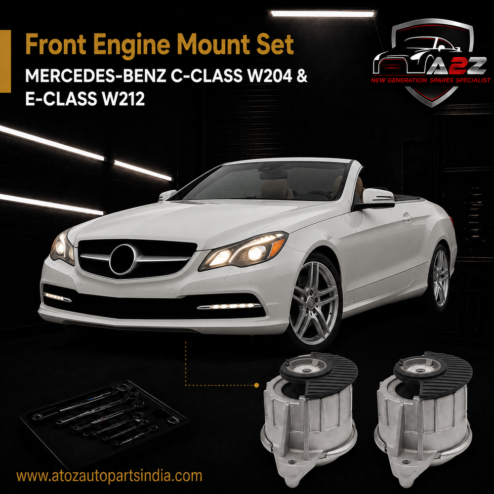 Front Engine Mount Set Compatible With MERCEDES-BENZ C-CLASS W204 & E-CLASS W212 Engine Mount Left 2042400117 & Right 2042400217