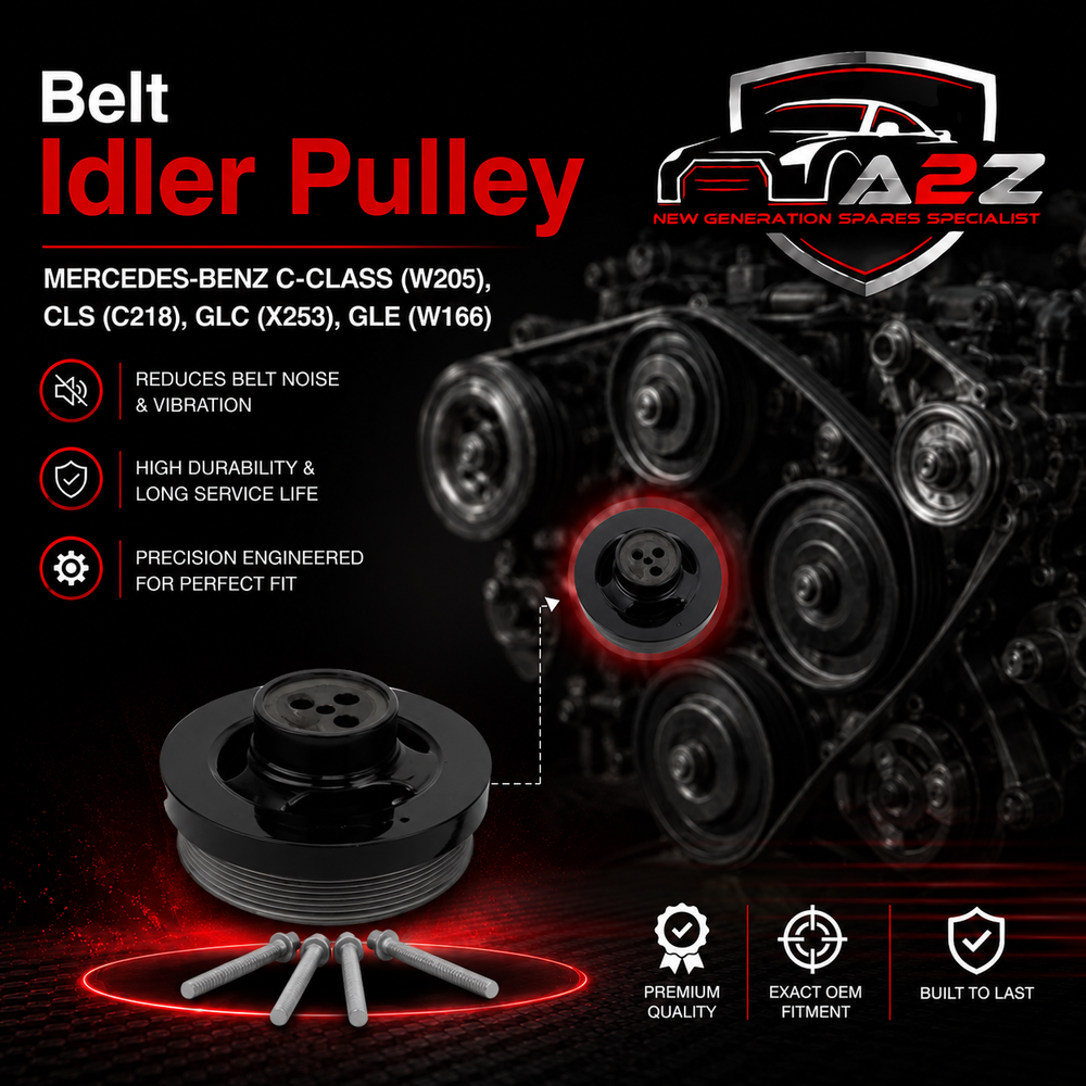 Belt Pulley C-CLASS (W205), CLS (C218), GLC (X253), GLE (W166) VD1219 6510350012 Compatible with MERCEDES-BENZ C-CLASS (W205), CLS (C218), GLC (X253), GLE (W166) (CONTINENTAL)