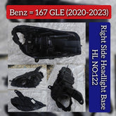 Headlight Base Compatible With Mercedes Benz W167 GLE (2020-2023) Tag No.122