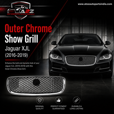 Outer Chrome Show Grill CUS270081 Compatible With Jaguar XJL (2016-2019) Tag No.52