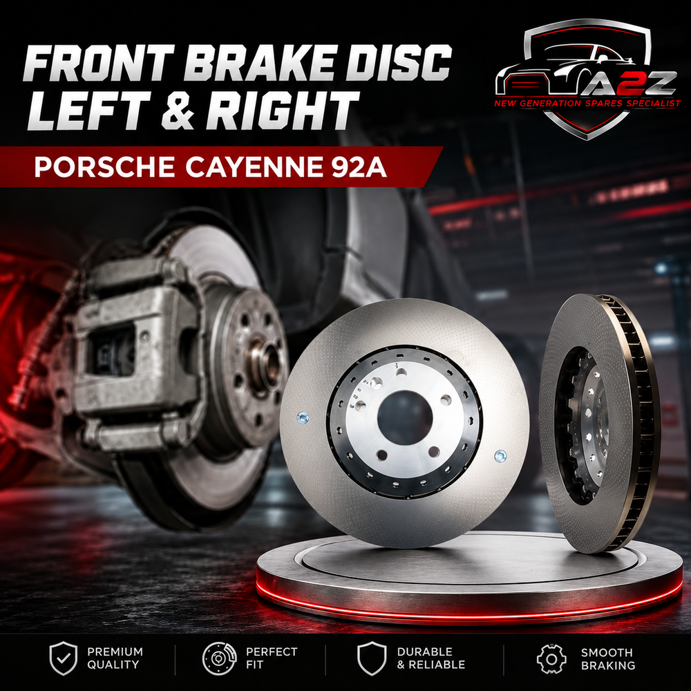 Front Brake Disc Left 95835140350 & Right 95835140450 Set Compatible With PORSCHE CAYENNE 92A