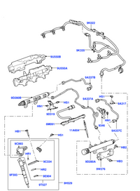 Fuel Return Pipe LR021871 Compatible With DISCOVERY IV (L319) | LR4 DISCOVERY V (L462) RANGE ROVER SPORT II (L494) RANGE ROVER VELAR (L560) Tag No.388