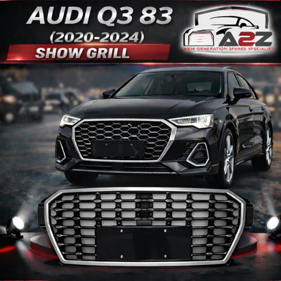 S-Line Silver Show Grill 83G853651BRN4 Compatible With Audi Q3 83 (2020-2024) Tag No.137