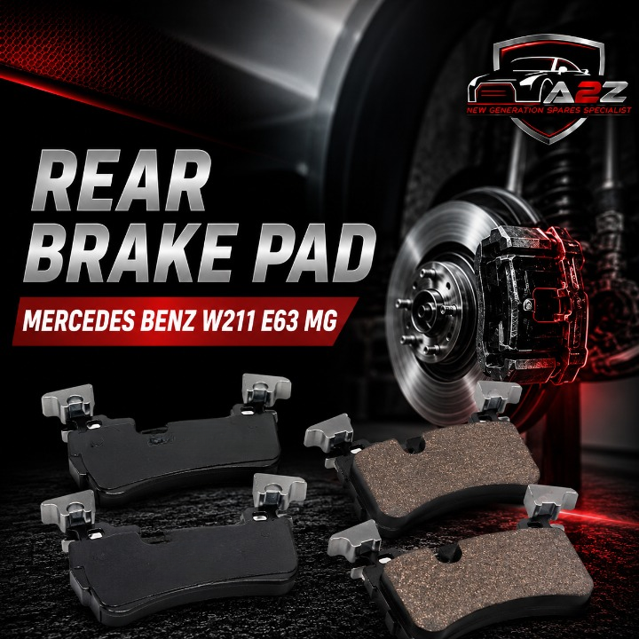 Rear Brake Pad Set 0054202220 Compatible With Mercedes Benz W211 E63 MG