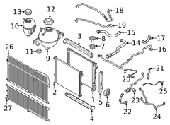 Radiator Hose Pipe 17127580957 For BMW 5 Series F10 & 7 Series F01 F02 Tag-H-108