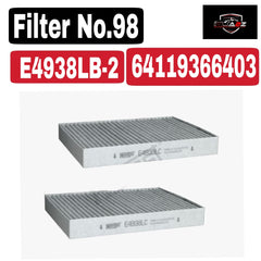 Filter E4938LB-2 & 64119366403 & LAK995/S Compatible With BMW 5 (G30, F90) & 6 Gran Turismo (G32) & 7 (G11, G12) Tag 98