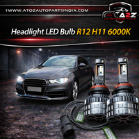 Headlight LED Bulb R12 H11 6000K (Pack of 2) Tag No.7