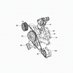 Belt Tensioner With Pulley 2762000270 2762000170 2762000370 Compatible With MERCEDES-BENZ C-CLASS (W205) & GLC (X253) & GLS (X166) & S-CLASS (W222, V222, X222) & GLE (W166) Tag no : 15