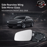 Side Rearview Wing Side Mirror Glass Left 561857521R & Right 561857522R Compatible With VOLKSWAGEN PASSAT 2015-2018