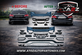 A To Z Compatible With Mercedes Benz E Class W212 Lci (2014-2016) Front Rear Bumper Upgrade Convert To Amg E63 Amg Bumper Body Kit Diffuser Exhaust Tip Side Skirts W212-012 CC-9713 (Shipping Cost Not Included In Price)