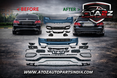 A To Z Compatible With Mercedes Benz E Class W212 Lci (2014-2016) Front Rear Bumper Upgrade Convert To Amg E63 Amg Bumper Body Kit Diffuser Exhaust Tip Side Skirts W212-012 CC-9713 (Shipping Cost Not Included In Price)