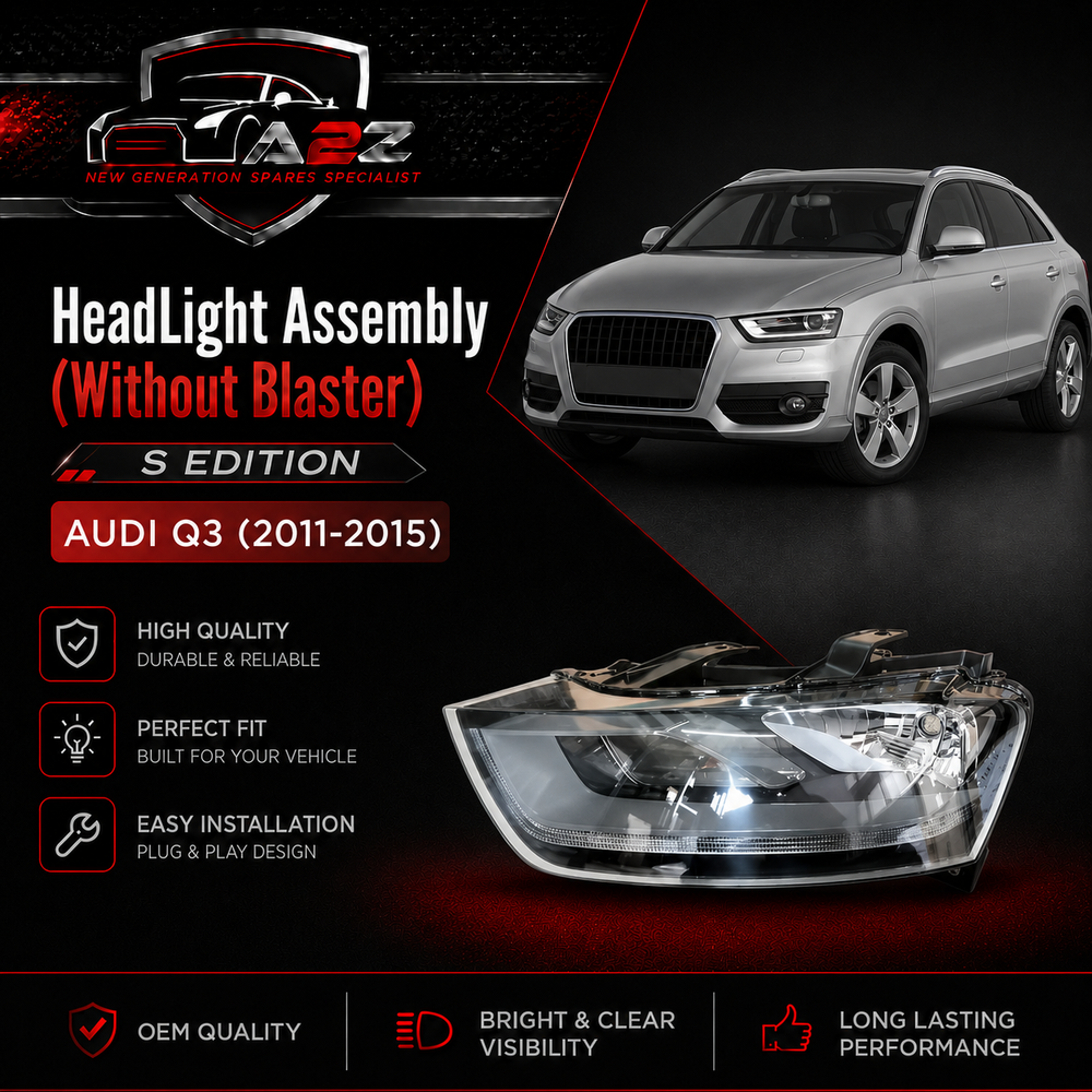 Headlight Headlamp Left & Right (Without Blaster) Compatible With AUDI Q3 (2011-2015) Tag No.161