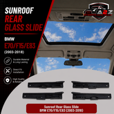 Sunrooof Rear Glass Slide Compatible With BMW E70/F15/E53
