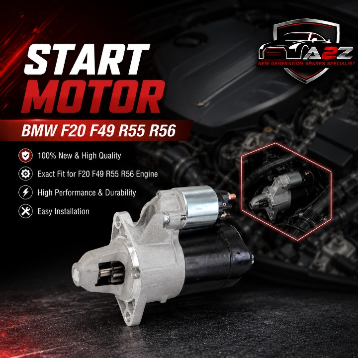 Start Motor 12417638193 Compatible With BMW F20 F49 R55 R56