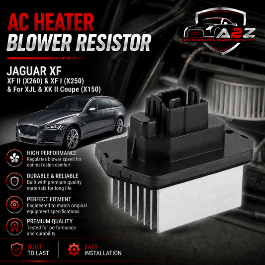 Blower Resister Motor C2Z6538 Compatible With & Jaguar XF II (X260) & XF I (X250) & For XJL & XK II Coupe (X150)