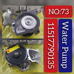 Water Pump 11517790135 Compatible With BMW 3 Series (E90) & 5 Series E60 F10 F07 & 7 Series (F01, F02, F03, F04) & X3 (F25) & X5 (E70,F15, F85) & X6 (E71, E72) Tag-W-73