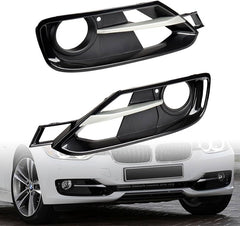 Fog Lamp Cover With Chrome Compatible With BMW 3 Series F30 2011-2018 Fog Lamp Cover With Chrome Left 51117300739 & Right 51117300740 Tag-FC-431