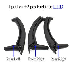 BMW X5 E70 leather inner door handle set – 7-piece interior upgrade for 2007–2013 models with premium finish and OEM fit