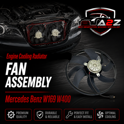 Engine Cooling Radiator Fan Assembly 1698203542 Compatible With Mercedes Benz W169 W400