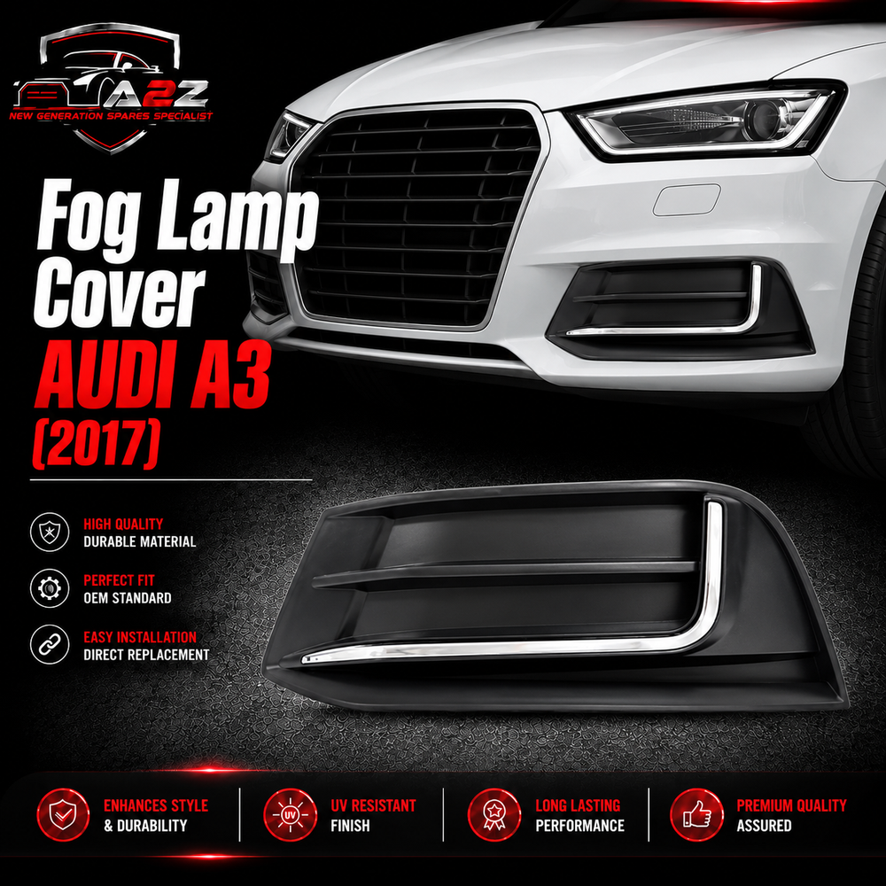 Fog Lamp Cover Left 8V5807671A & Right 8V5807672A Compatible With AUDI A3 2017 Tag-FC-01