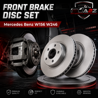 Front Brake Disc Set 2464212812 Compatible With Mercedes Benz W156 W246