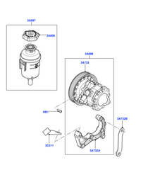 Power Steering Bottle LR000578 1789056 1852947  For LAND ROVER FREELANDER 2 L359 | LR2 Tag-B-66