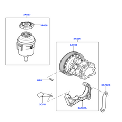 Power Steering Bottle LR000578 1789056 1852947 compitable with LAND ROVER FREELANDER 2 L359 | LR2 Tag-B-66