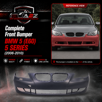 Front Bumper 51117178076 51117111739 51117178079 Compatible With BMW 5 (E60) 5 SERIES (2006-2010) Tag No.412