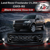 Black Chrome Show Grill Compatible With Land Rover Freelander 2 L359 (2013-15) Tag 17