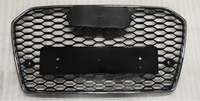 RS6 Black And Chrome Honeycomb Show Grill Compatible With Audi = A6 (2017-18) Tag No.67