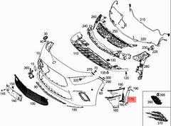 Front Bumper Grill Left 1778857203 A1778857203 & Right 1778857303 A1778857303 Compatible With Mercedes-Benz A-CLASS W177 (2018-2023) Tag No.147