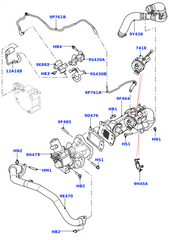 EGR Exhaust Gas Recirculation LR057662 Compatible With LAND ROVER DISCOVERY SPORT (L550) & FREELANDER 2 (L359) | LR2 & RANGE ROVER EVOQUE (L538)