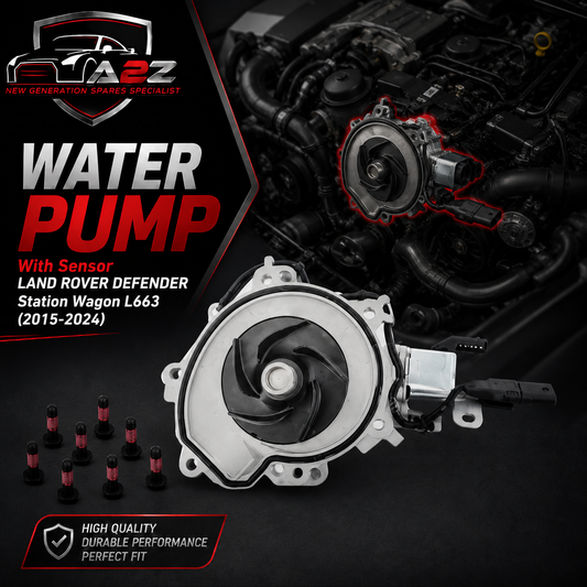 Water Pump With Sensor LR123906 Compatible With LAND ROVER DEFENDER Station Wagon (L663) & DISCOVERY V (L462) & RANGE ROVER VELAR (L560) & JAGUAR F-PACE (X761) & XE (X760) & XF II (X260) Tag-W-88