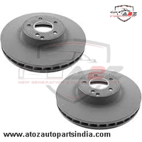 Front Brake Disc Set 2044210000 2044212912 2114211012 2114211312 2114211412 Compatible With MERCEDES-BENZ CLS (C219) & E-CLASS (W211) & SL (R230)