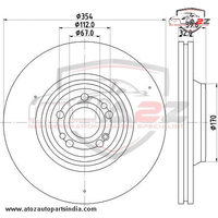 Front Brake Disc 1674210701 Compatible With MERCEDES BENZ GLE W167