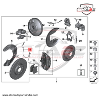 Front Brake Pad Wear Sensor 34356865613 34356888167 Compatible With BMW X1 F48