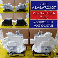 Rear Left Door Lock Actuator (9 Pin) 4G0839015 Compatible With AUDI A3 A6 A7 Q3 Q7 & VW TOUAREG (7P5, 7P6)