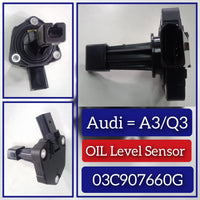 Oil Level Sensor 03C907660G 03C907660H Compatible With AUDI A3 Limousine (8VS, 8VM) | A3 / S3 & A4 B8 (8K2) | A4 / S4 & Q3
