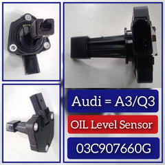 Oil Level Sensor 03C907660G 03C907660H Compatible With AUDI A3 Limousine (8VS, 8VM) | A3 / S3 & A4 B8 (8K2) | A4 / S4 & Q3