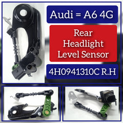 Rear Right Headlight Level Sensor 4H0941310C Compatible With AUDI A6 C7 4G2 & A7 & A8 D4 & Q5